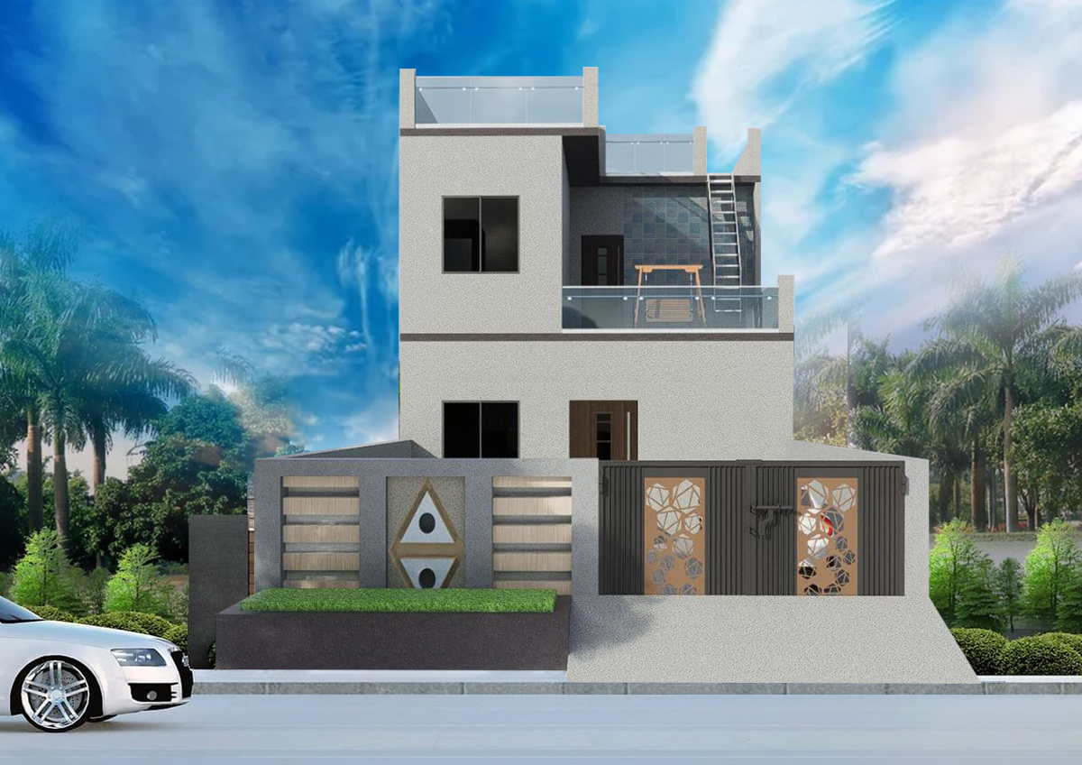 Duplex floor House plan